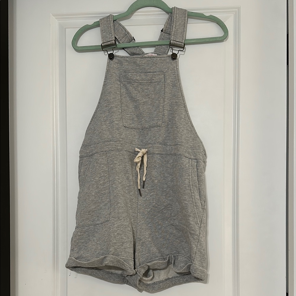 Gray Overalls with Front Pocket